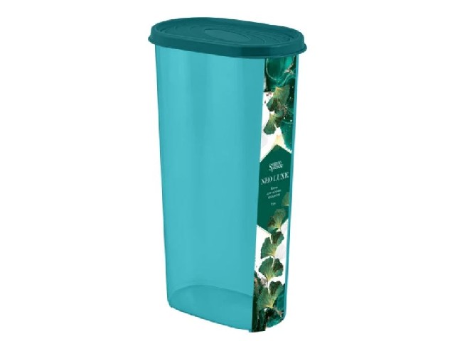 Банка для сыпучих продуктов NEO LUXE 2,4 л изумрудный агат